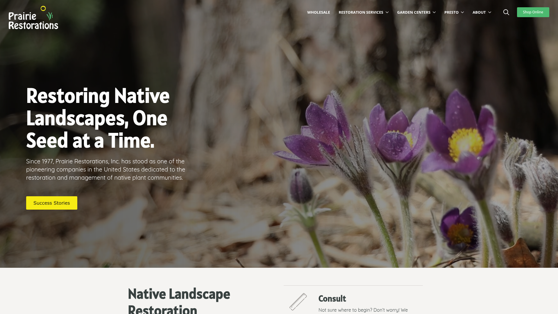 Prairie Restorations, Inc. - Ecological Brand Platform by ProperlyPR